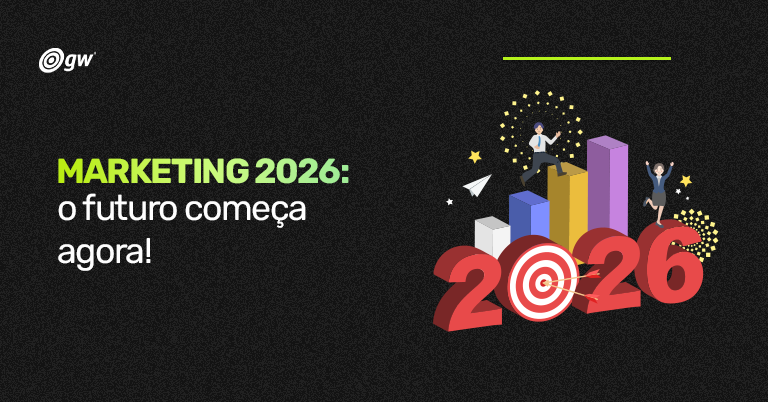 Imagem mostrando um gráfico de colunas com o número dois mil e vinte e seis na frente